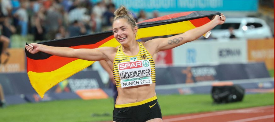 Doppel-Europameisterin Gina Lückenkemper ist Sportlerin des Monats August